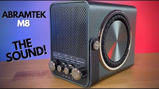 AWESOME Abramtek M8 BT Speaker  Incredible Sound [upl. by Enilkcaj486]