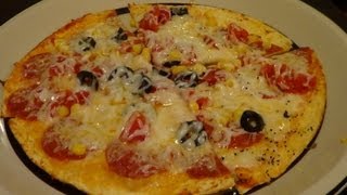 QUICK AND EASY TORTILLA PIZZA BY BIG D [upl. by Baugh]