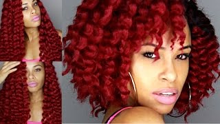 How to cut LONG Crochet Braids into a SHORT Cute Bob 2 easy steps [upl. by Milli]