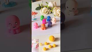 Trying clay Art for the first time ❤️🐙 diy clay clayart scrafty diycrafts [upl. by Siderf]