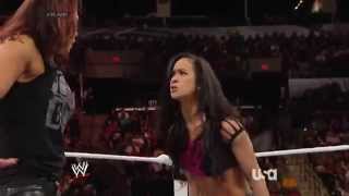 RAW The Funkadactyls vs Aj lee amp Tamina Snuka 720pHD [upl. by Ullund]