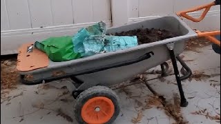 Worx WG050 Aerocart 8 in 1 Yard Cart Wheelbarrow Dolly Review [upl. by Bernie]