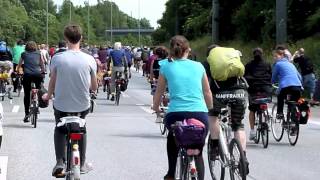 Fahrradsternfahrt Hamburg 2012 Start vom Altonaer Balkon [upl. by Venita]