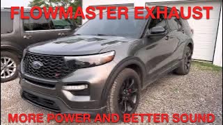 Explorer ST Flowmaster FlowFX Exhaust System Installed [upl. by Aitahs]