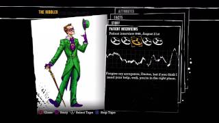 Batman Arkham Asylum  The Riddler Interview Tapes [upl. by Nalym211]