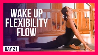 10 min Full Body Flexibility Yoga To WAKE UP – Day 21 MORNING YOGA FOR FLEXIBILITY [upl. by Liba]