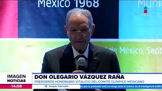 Olegario Vázquez Raña es nombrado presidente honorario de la Asociación de Olímpicos Mexicanos [upl. by Dot]