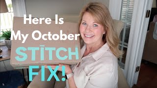 Stitch Fix Unboxing And Try On For Over 50 October 2024 [upl. by Zelde514]