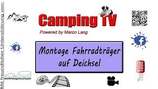 Montage Fahrradträger Fiamma Carry Bike XL auf die Deichsel an einem Knaus Sport [upl. by Francesco]