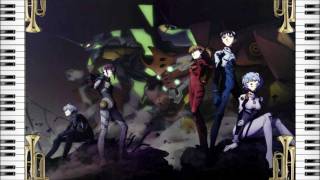 Neon Genesis Evangelion  A Cruel Angels Thesis TBS ver Instrumental Jazz Version HD [upl. by Reiner]