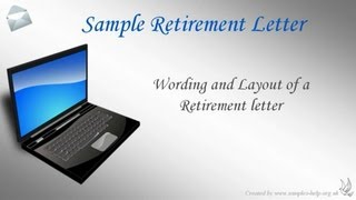 How to write a Retirement Letter [upl. by Eerahc]