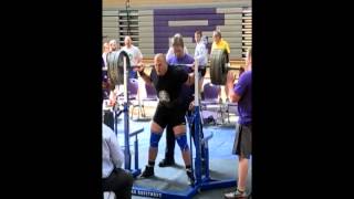 Wesley Beach Idaho Raw Spring powerlifting meet 2013 [upl. by Tteraj]