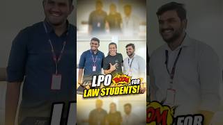 LPO Boom For Law Students ⚖🔥  Sidd Ahmed shorts ytshorts law lpo [upl. by Pacifa]