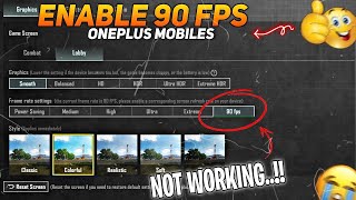 How To Fix 90 FPS Not Working In BGMI  How to Fix lag in BGMI in OnePlus Mobiles  OnePlus Nord 3 [upl. by Mervin]