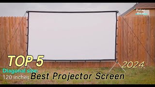 TOP 5 Best Projector Screen with Stand in 2024 [upl. by Gnet]