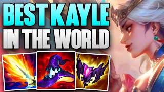 RANK 1 KAYLE IN THE WORLD FULL TOP GAMEPLAY  CHALLENGER KAYLE TOP  Patch 1410 S14 [upl. by Dud]