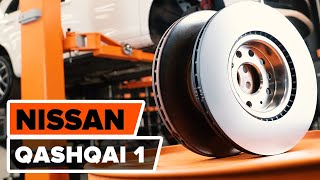 Wie NISSAN QASHQAI 1 Bremsscheiben vorne Bremsbeläge vorne wechseln TUTORIAL  AUTODOC [upl. by Ayor673]