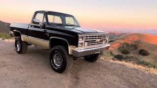 1985 Chevy K10 Silverado WALKAROUND [upl. by Eronel97]