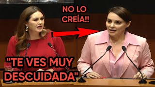 NO SE LA CREÍA SENADORA DEL PUEBLO DESTR0ZA A LILLY TELLEZ Y LA PONE COMO MUÑECA FEA EN EL SENADO [upl. by Ruthy]