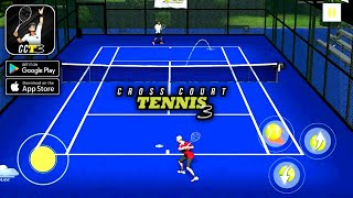 Cross Court Tennis 3 Gameplay AndroidIOS [upl. by Akenahs]