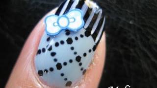 Prom Nails Art Tutorial Graduation Delight Formal Design for Short Nails ネイル アート 簡単 [upl. by Assilam]