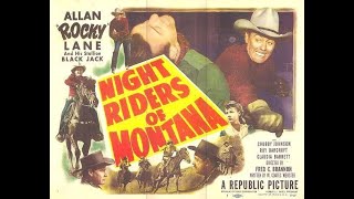 Rocky Lane Western Night Riders of Montana [upl. by Hamehseer]