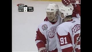 2002 Playoffs Every Goal by Red Wings Hall of Famers [upl. by Anavoig543]