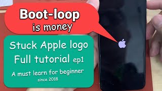 iPhone Apple Bootloop 1 Problem 【Tutorial 】A simple skill that you must learn to earn easy [upl. by Malin325]