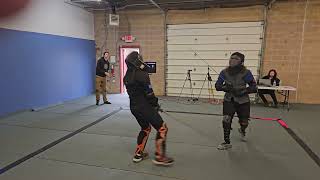 Scioto Open 2024  Logan Caldwell vs Addison Foley Div B Longsword Elims [upl. by Noroj]