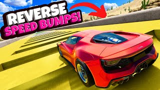 Testing Cars VS The Reverse Speedbump Challenge in BeamNG Drive Mods [upl. by Vaas]