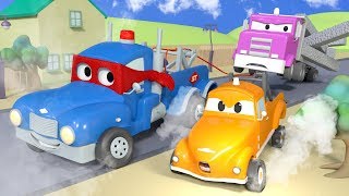 The SUPER TOW TRUCK   Carl the Super Truck in Car City  Children Cartoons [upl. by Reggi]