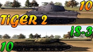 Men of War Assault Squad 2  10 IS3 vs 10 Tiger 2  Editor Scenario 43 [upl. by Nickey]