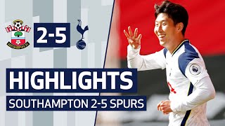 HIGHLIGHTS  SOUTHAMPTON 25 SPURS  Heungmin Son scores FOUR at St Marys [upl. by Spillihp]