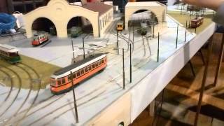 Model trams at quotModel Show Grugliasco 2014quot [upl. by Ap18]