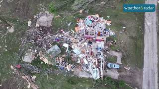 One dead amp damage after tornado in Westmoreland Kansas [upl. by Leandra]