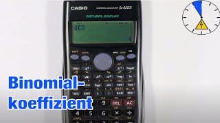 Casio fx 82 ES Binomial koeffizent berechnen [upl. by Aehsa]