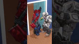 Optimus prime vs Megatron  ep71 crunchtime animation funny memes [upl. by Ingar]