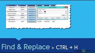 Find amp Replace Tips in Excel [upl. by Bob]