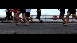 Foot Strike Patterns From the NYC Barefoot Run Sample 2 [upl. by Rekcut]