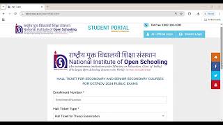 NIOS Hall Ticket  राष्ट्रीय मुक्त विद्यालय शिक्षा संस्थान एडमिट कार्ड जारी  NIOS TIME TABLE [upl. by Anirahs]