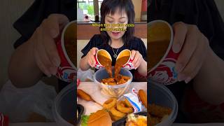 WHEN THE PORTION SIZES ARE TOO SMALL shorts viral mukbang [upl. by Adella669]