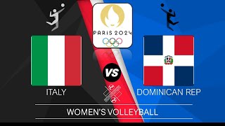 Olympic Volleyball  Italy vs Dominican Republic  Paris Olympic Womens Volleyball Live Scoreboard [upl. by Coffey]