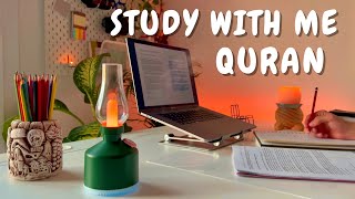 2Hour Study With Me  Quran recitation  Lofi Quran  Pomodoro 5010  Study with quran  ادرس معي [upl. by Aiuqram]