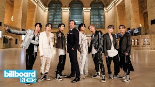 BTS Take Over Grand Central Station For Electric ON Performance  Billboard News [upl. by Yauq]