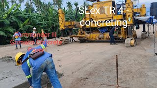 SLex TR 4 concreting gamit ang Commander III Gomacoconstruction slexstartollvideo pavers [upl. by Asiek]