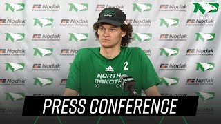 UND Hockey  Bennett Zmolek Weekly Press Conference  21424 [upl. by Occir]