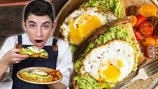 Ultimate Avocado Toast With A Fried Egg On Top  Eitan Bernath [upl. by Floeter251]