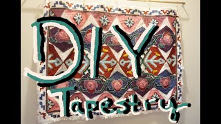 DIY Tapestry using scrap fabric [upl. by Mala]