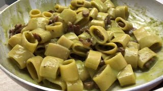 “PASTA 🍝 CON CREMA DI PISELLI E GUANCIALE LA RICETTA VELOCE E FACILE” [upl. by Konstance33]