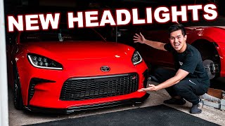 NEW SEQUENTIAL GR86 HEADLIGHTS  Road to SEMA 2023 [upl. by Eelarbed]